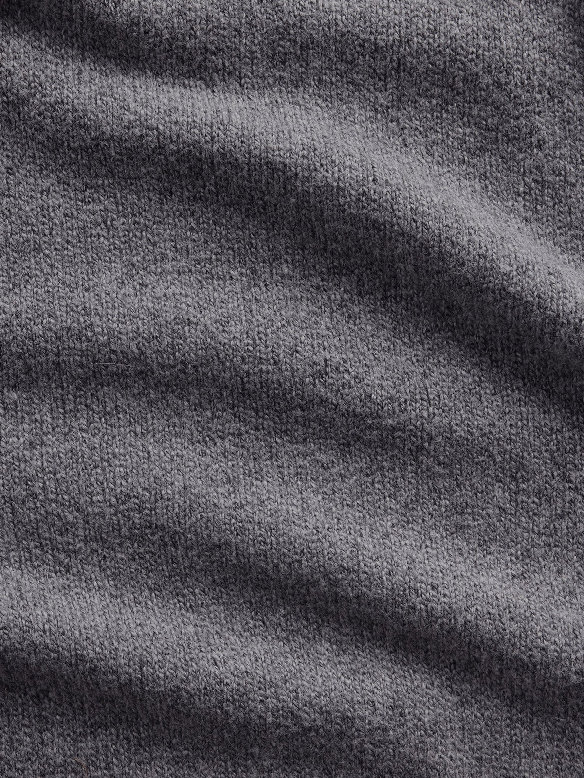 Gri Cashsoft Fermuarlı Sweatshirt