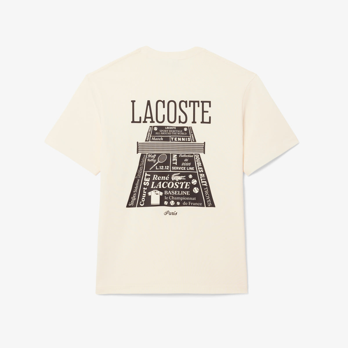 Lacoste Erkek Classic Fit Bisiklet Yaka Sarı T-shirt