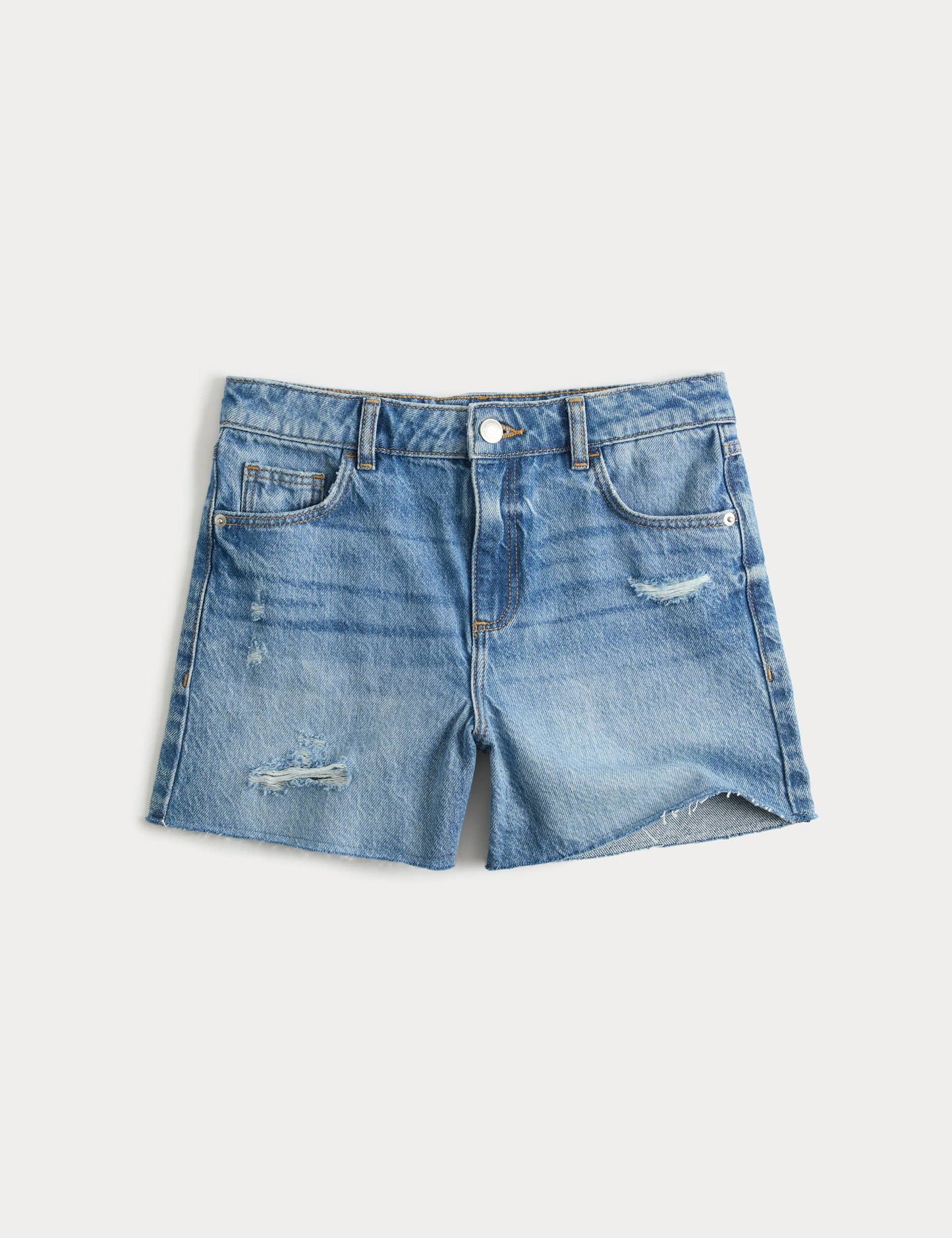 Denim Pamuklu Şort
