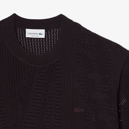 Lacoste Relaxed Fit Erkek Kahverengi Triko