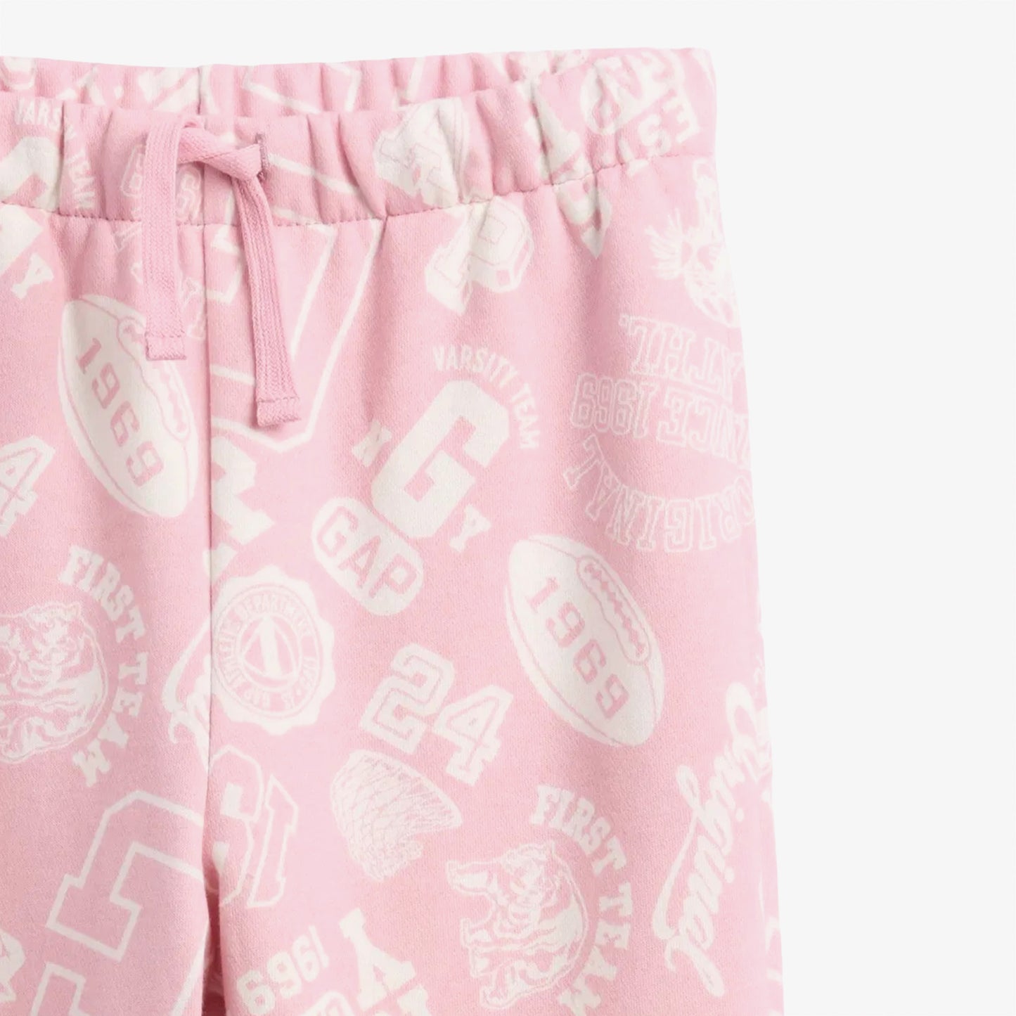 Gap V-fa Logo Heritage Çocuk Pembe Eşofman Altı