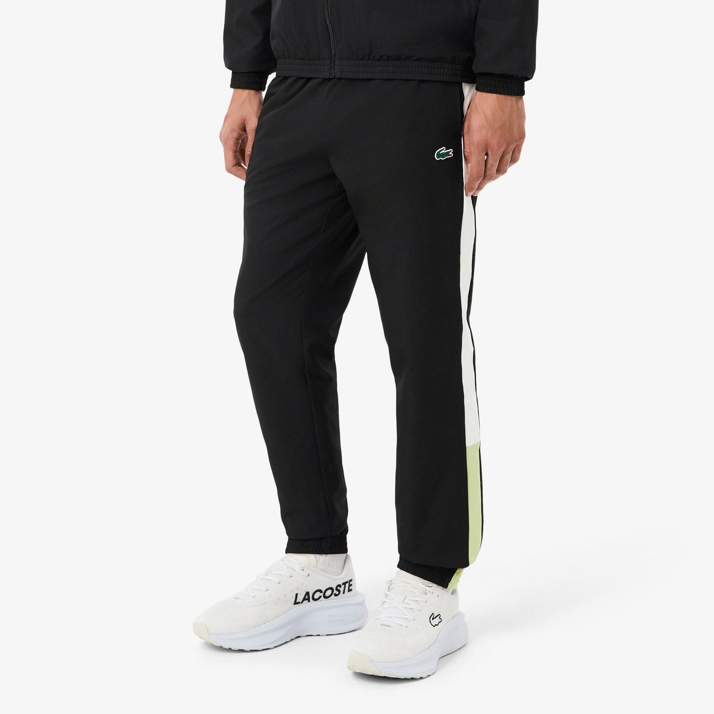 Lacoste Erkek Regular Fit Renk Bloklu Siyah Eşofman Takımı