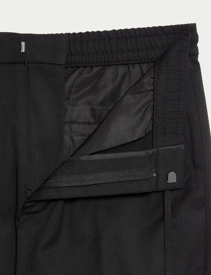 Tapered Fit Lastikli Bel Pantolon
