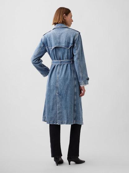 Mavi Longline Icon Denim Trençkot