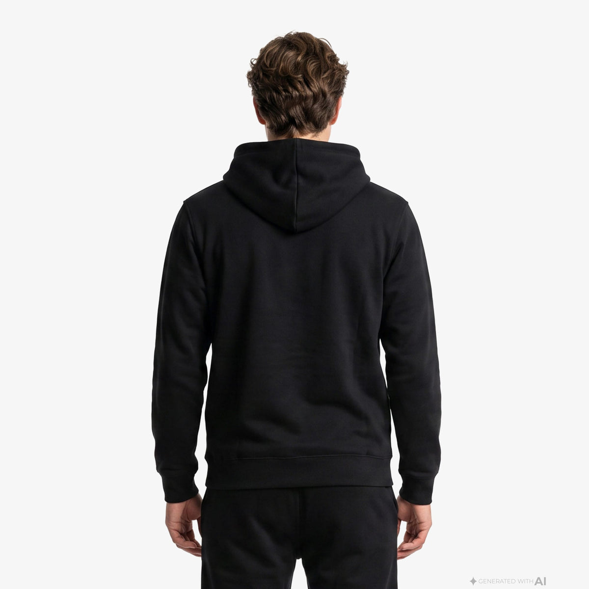 Champion Hooded Erkek Siyah Sweatshirt