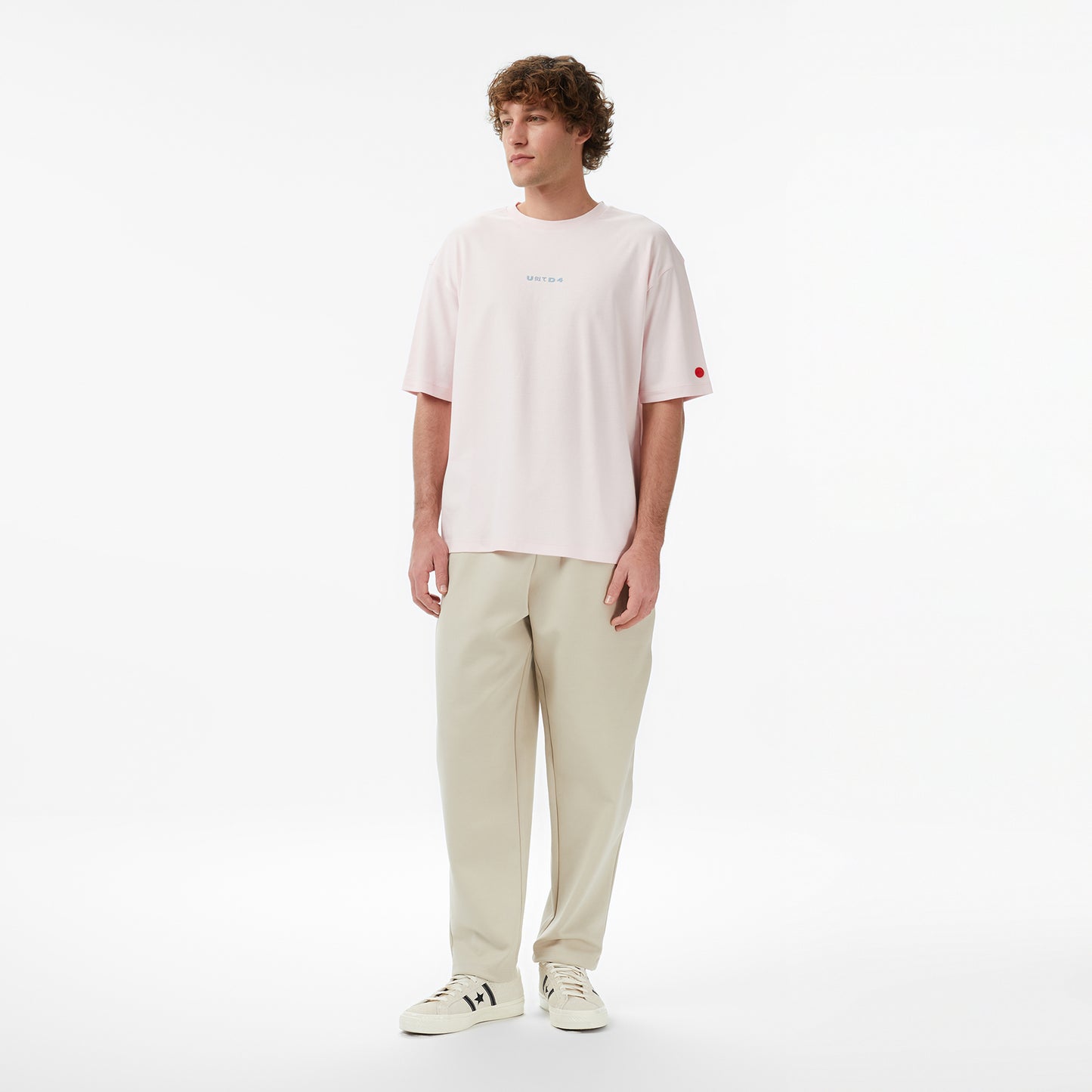 United4 Regular Fit Erkek Pembe T-shirt