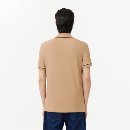 Lacoste Paris Erkek Regular Fit Organik Pamuk Bej Polo