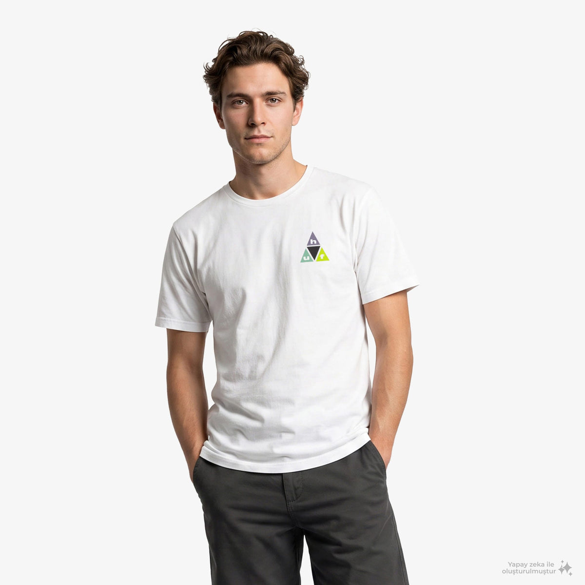Huf Prism Tt Erkek Beyaz T-shirt