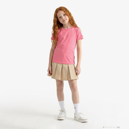 Tommy Hilfiger Mini Corp Çocuk Pembe T-shirt