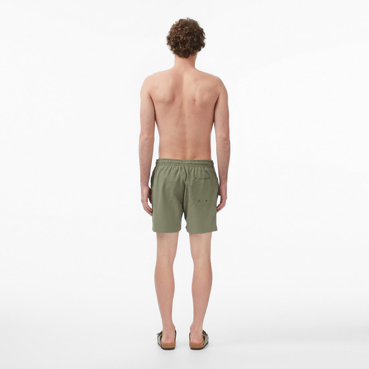 Calvin Klein Medium Drawstring Core Erkek Haki Deniz Şortu