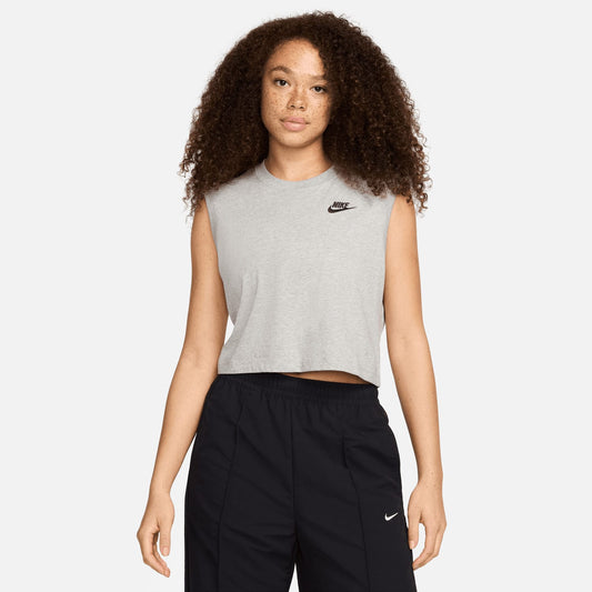 Nike Sportswear Club Kadın Gri T-shirt