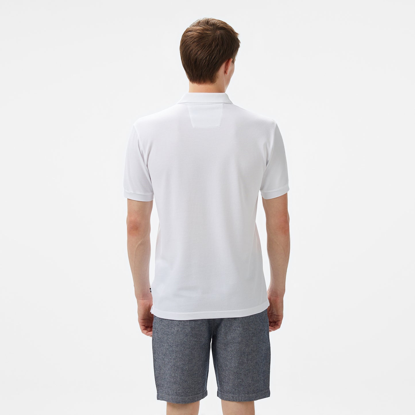 Nautica Erkek Beyaz Classic Fit Polo Yaka T-shirt