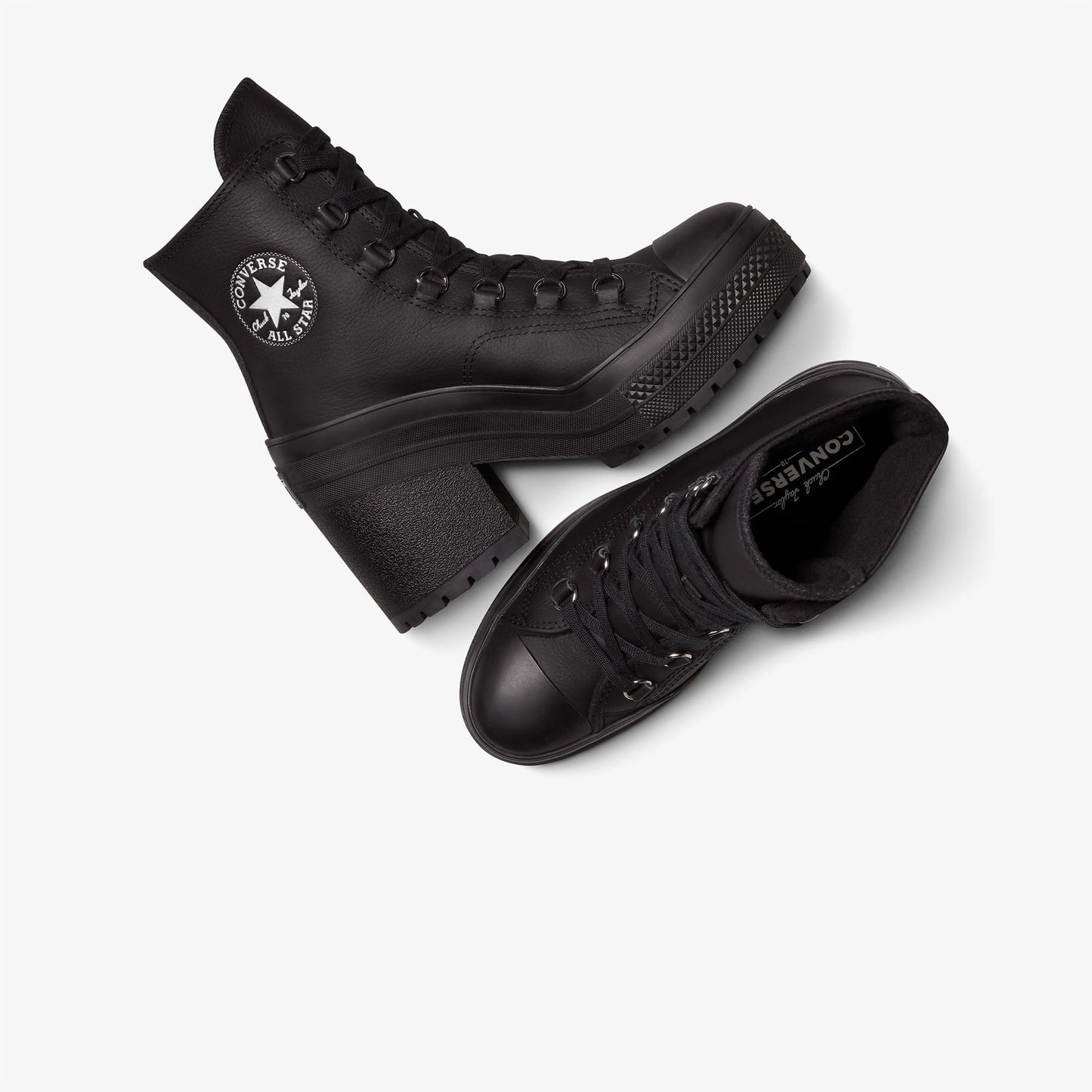 Converse Chuck 70 De Luxe Heel Leather High Top Kadın Siyah Sneaker