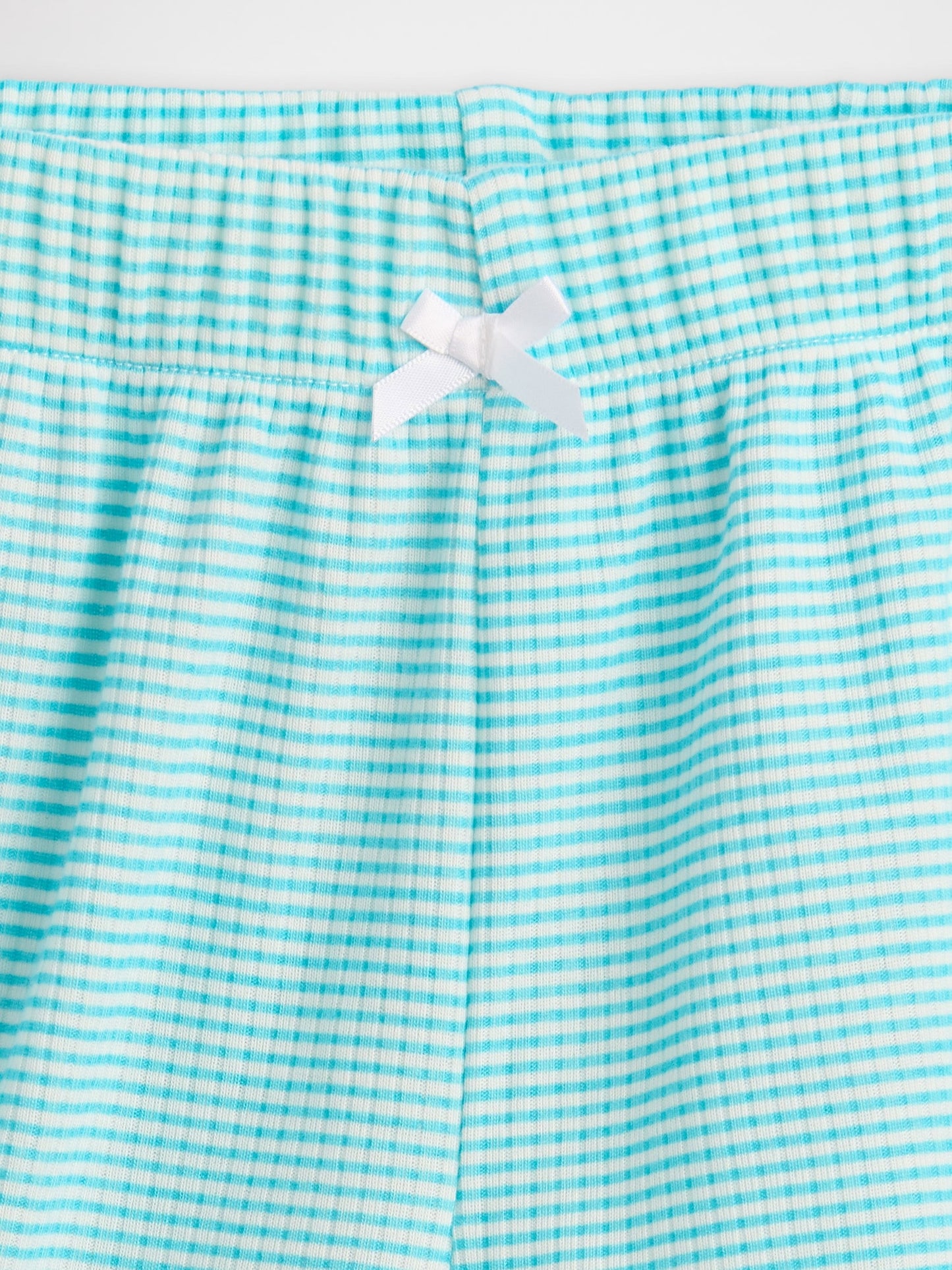 Bebe Mavisi Çocuk Geri Dönüştürülmüş Fitilli Pijama Şortları