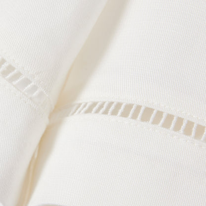 Lacoste Kadın Oversize Fit Beyaz Bermuda Şort