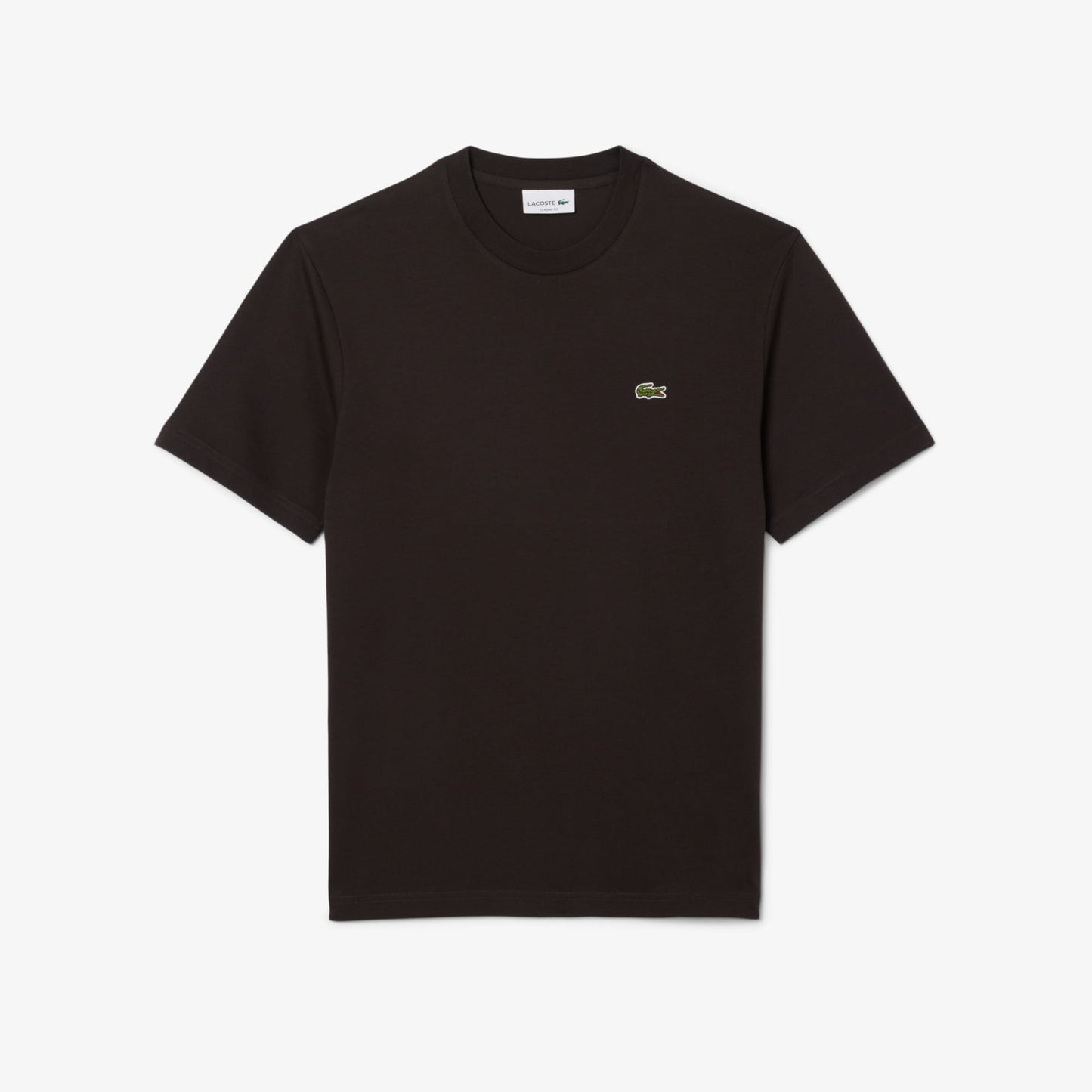Lacoste Erkek Classic Fit Bisiklet Yaka Kahverengi T-shirt