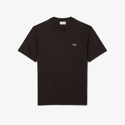 Lacoste Erkek Classic Fit Bisiklet Yaka Kahverengi T-shirt