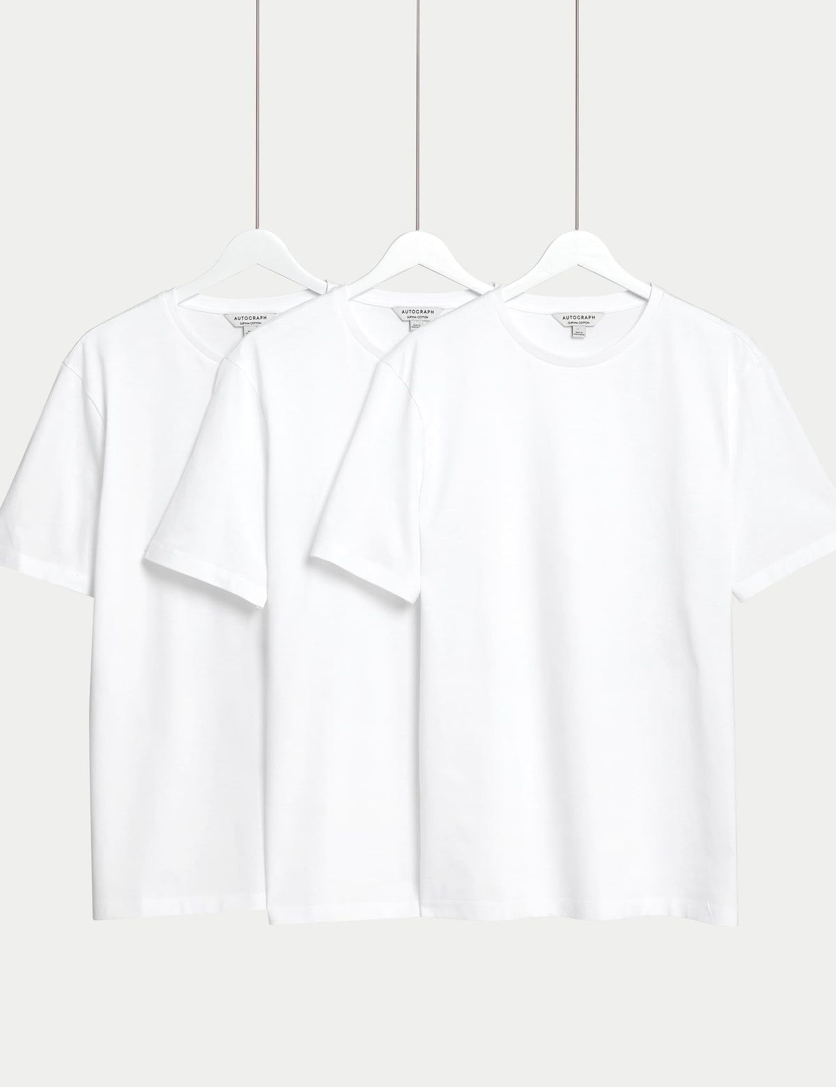 3'lü Pure Supima® Pamuklu T-shirt
