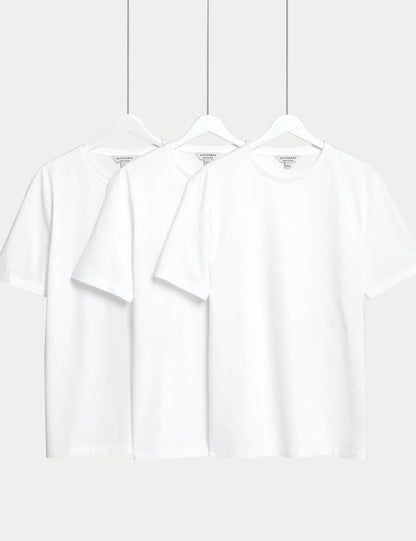 3'lü Pure Supima® Pamuklu T-shirt