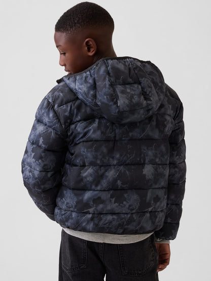 Kamuflaj Recycled Lightweight Puffer Şişme Mont