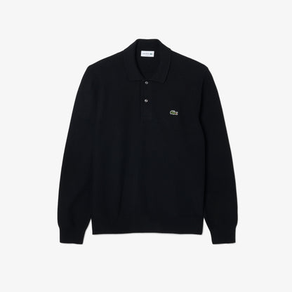 Lacoste Classic Fit Erkek Siyah Kazak