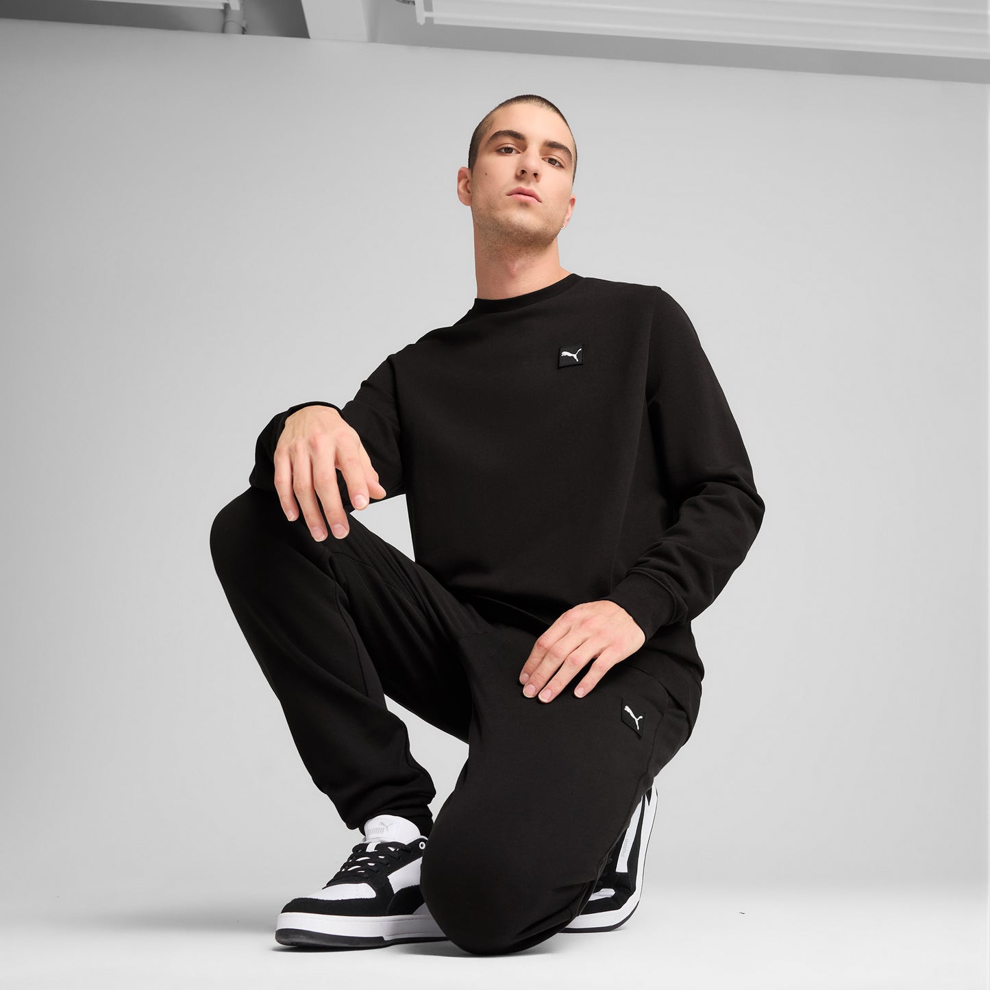 Puma Essentials Elevated Erkek Siyah Uzun Kollu Tişört