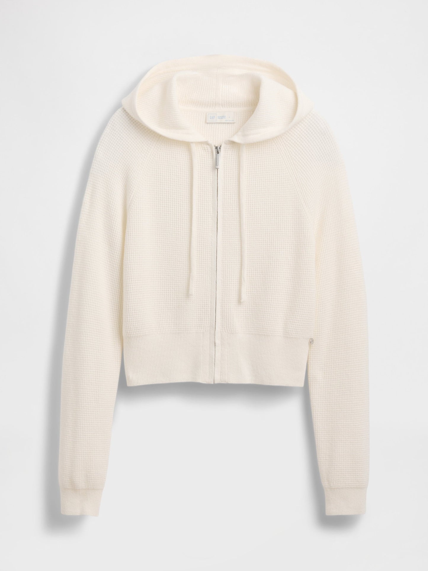 Kırık Beyaz Gap × Summer Fridays Cashsoft Waffle Crop Sweatshirt