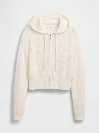 Kırık Beyaz Gap × Summer Fridays Cashsoft Waffle Crop Sweatshirt