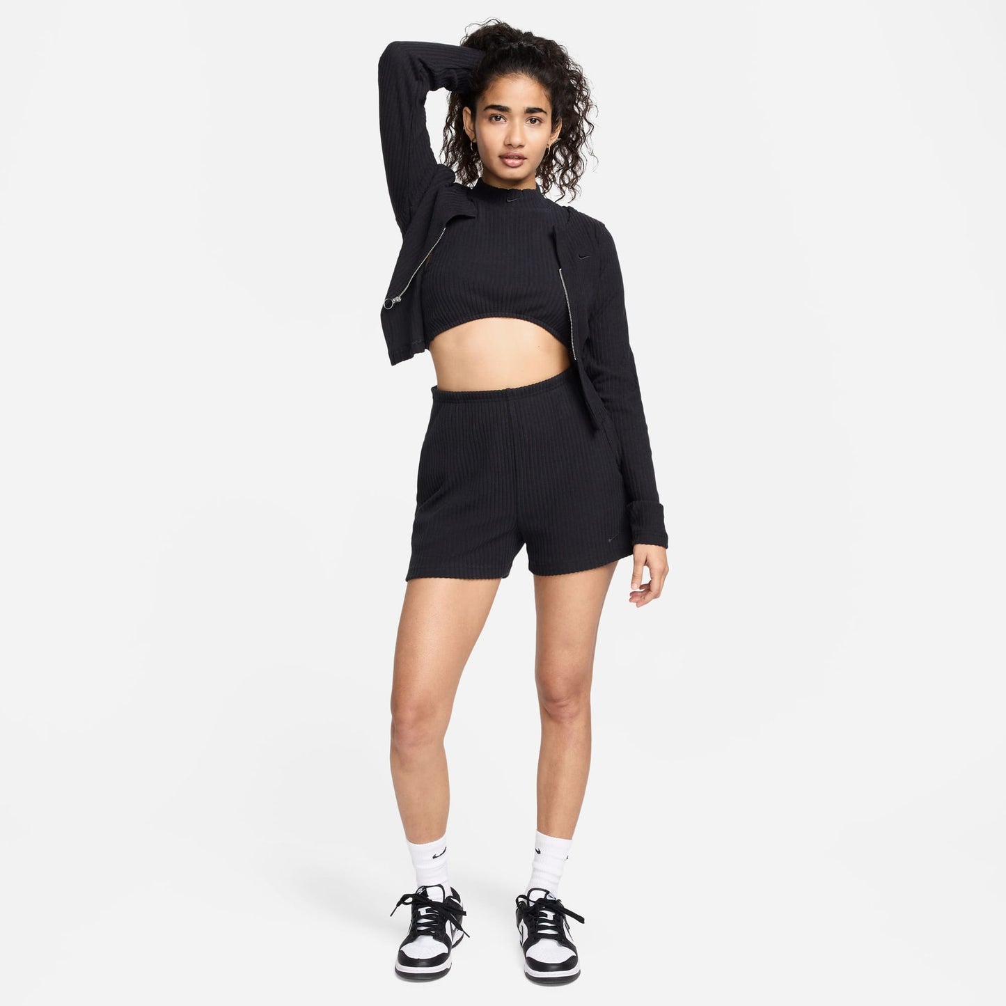 Nike Sportswear Chill Knit Kadın Siyah Şort