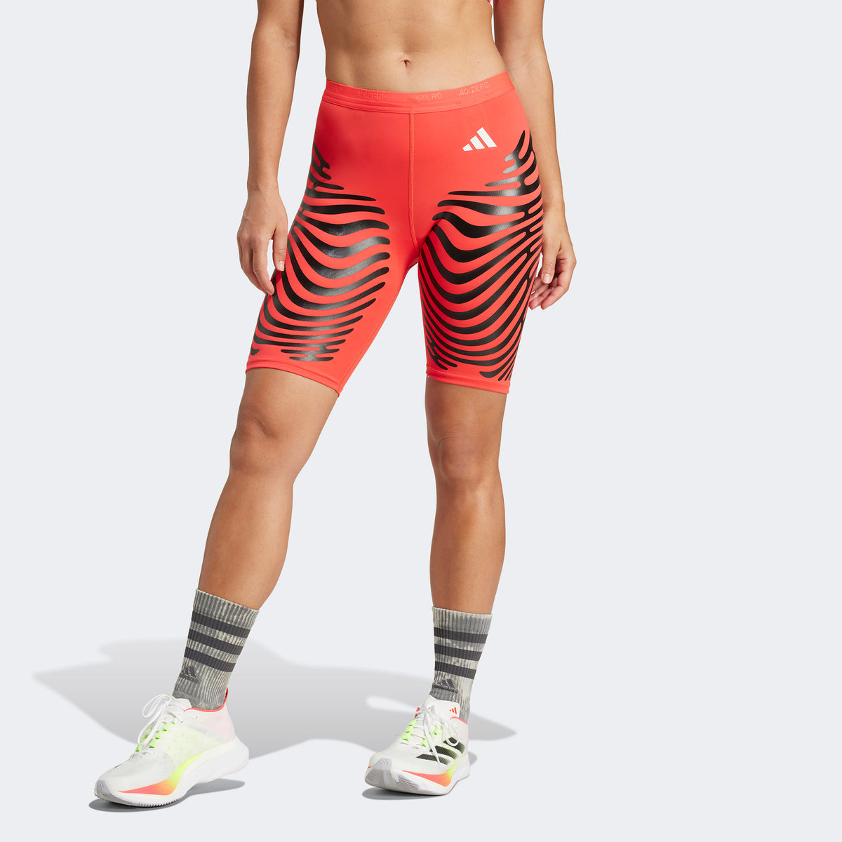 Adidas Adizero Control Kadın Kırmızı Koşu Taytı