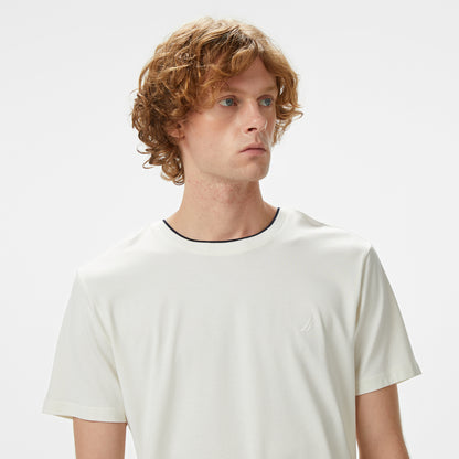 Nautica Erkek Ekru T-shirt