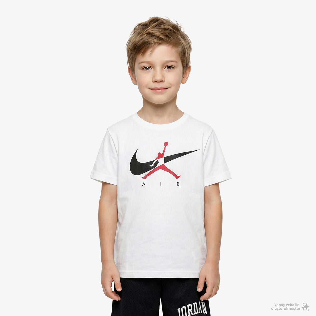 Jordan Jdb Jumpman Swoosh Çocuk Beyaz T-shirt