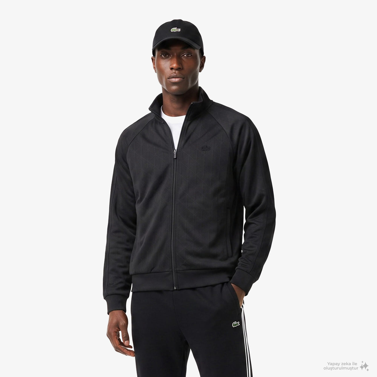 Lacoste Regular Fit Erkek Siyah Sweatshirt