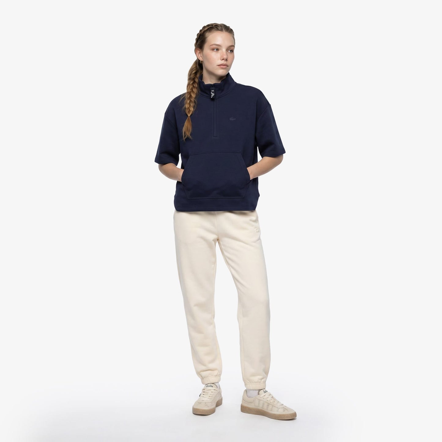 House Of Superstep X Lacoste Kapsul Koleksiyon Kadın Bej Eşofman Altı