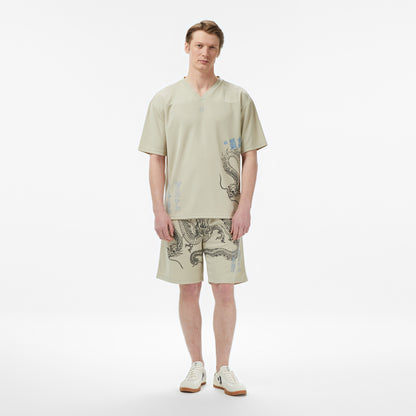 United4 Regular Fit Erkek Krem T-shirt
