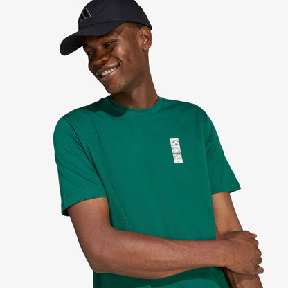 Adidas Memories Of Sport Poster Erkek Yeşil T-shirt