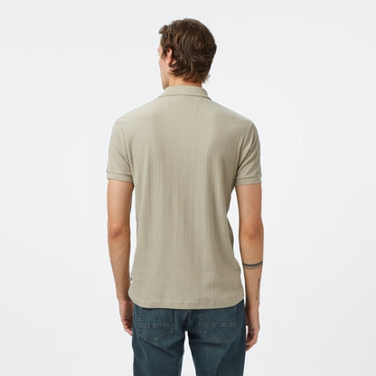 Nautica Erkek Bej Classic Fit Polo Yaka T-shirt