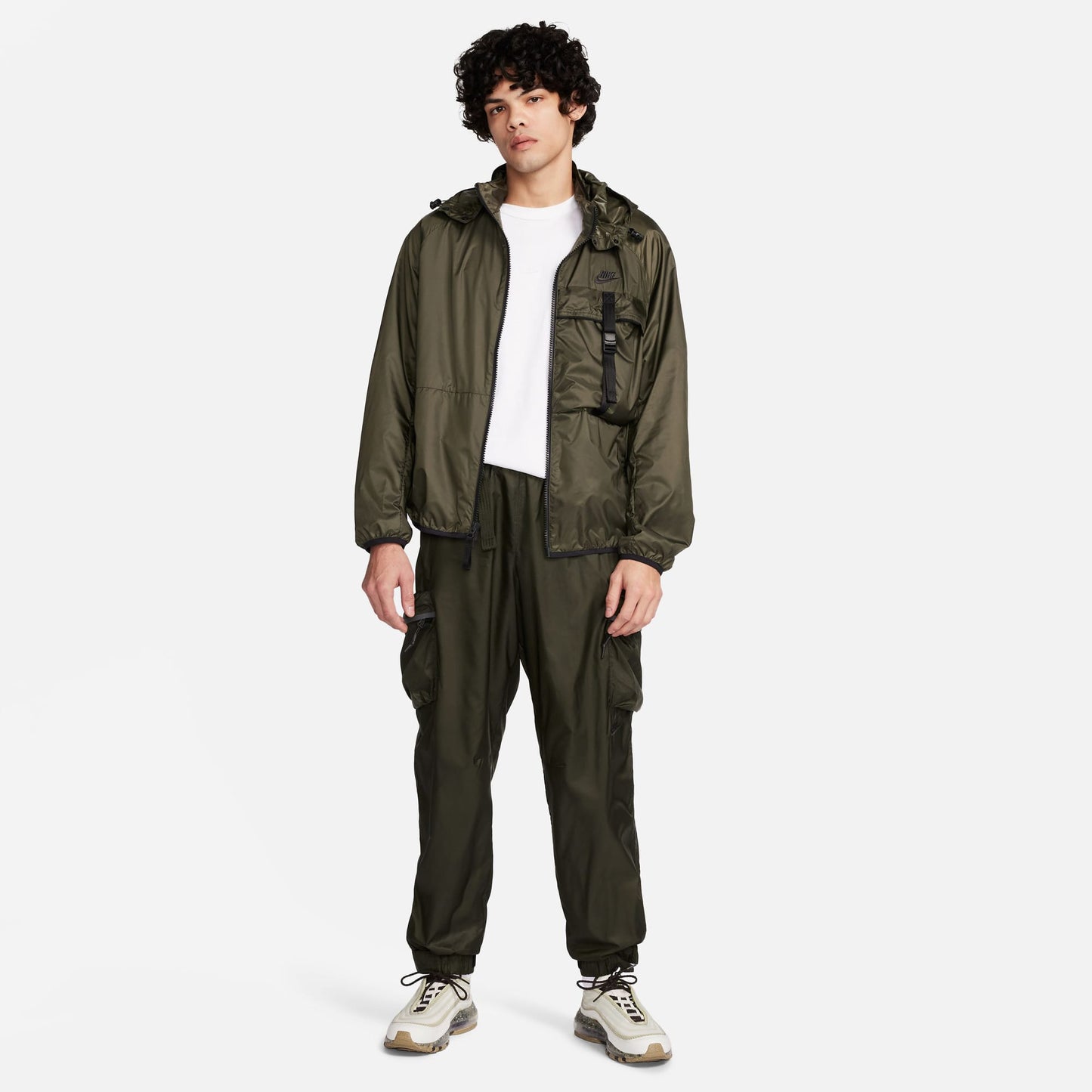 Nike Sportswear Tech Dokuma Erkek Yeşil Ceket