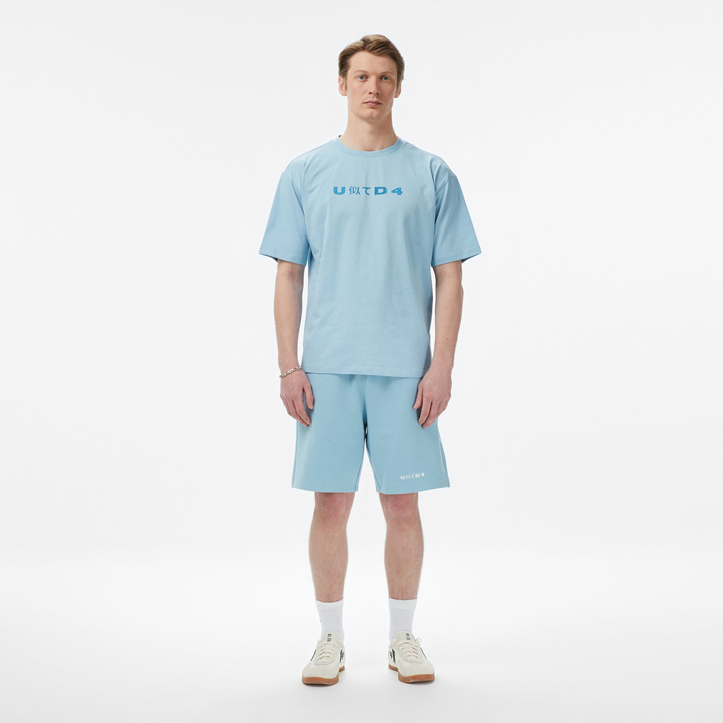 United4 Regular Fit Erkek Mavi T-shirt