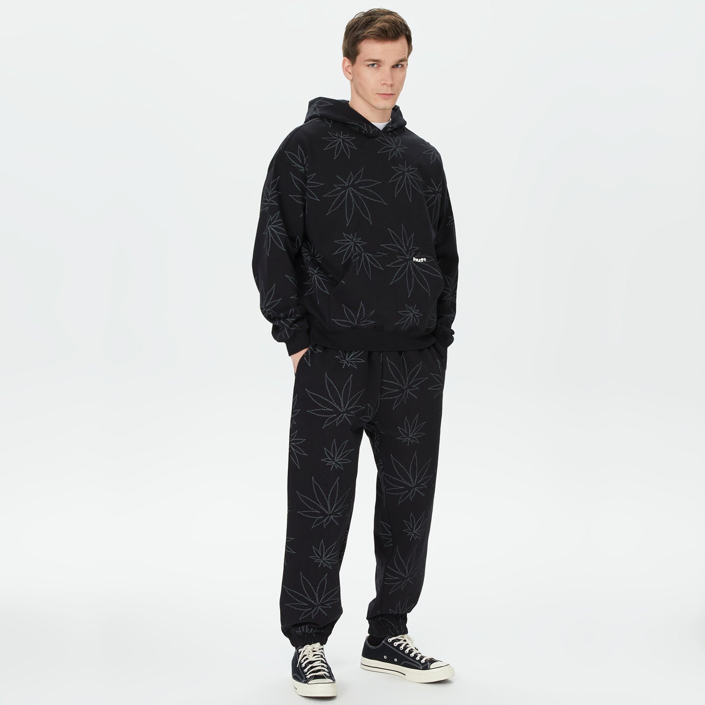 Huf Plantlife Erkek Siyah Hoodie