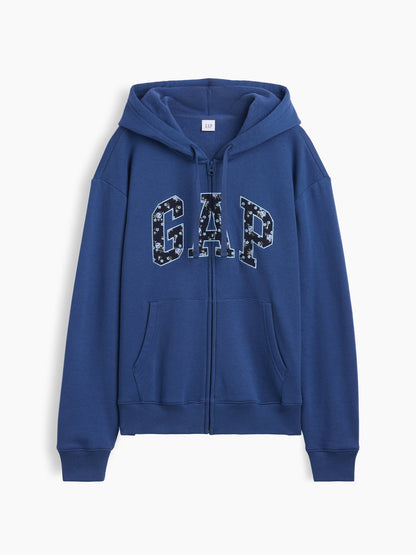Bordo Gap Logo Fleece Fermuarlı Sweatshirt
