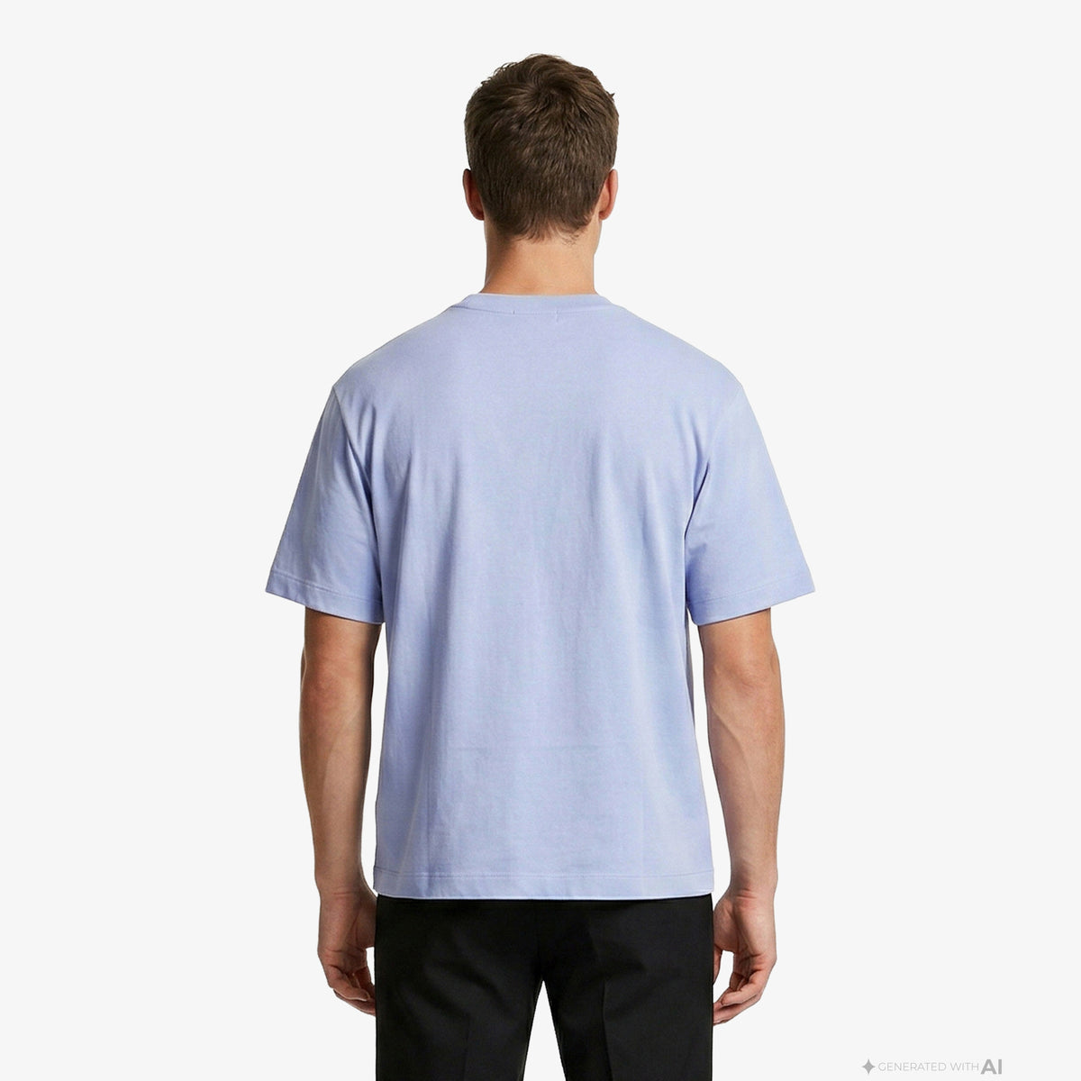 Calvin Klein Easy Monogram Erkek Mavi T-shirt