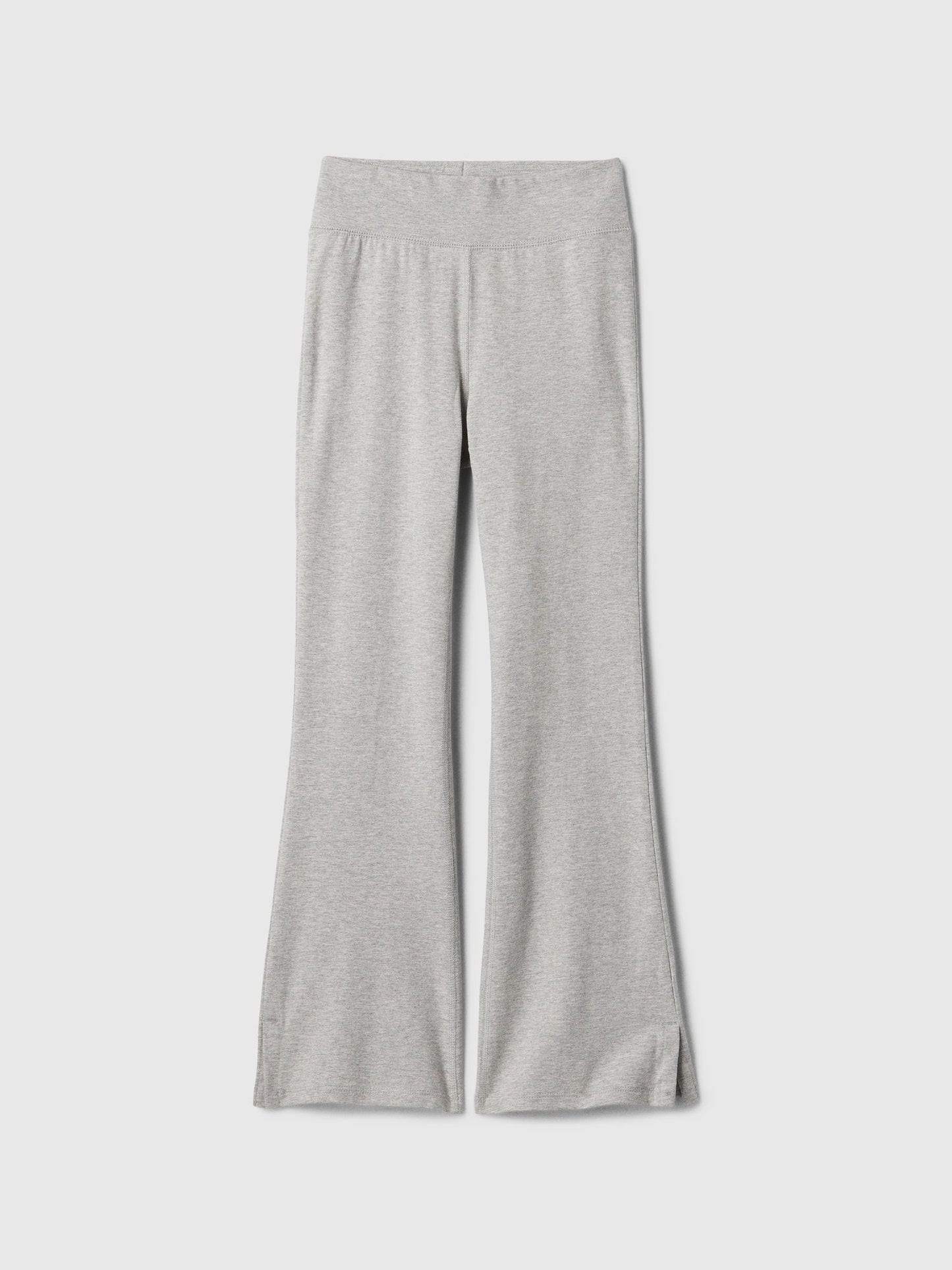 Gri Streç Jersey Legging Flare Tayt