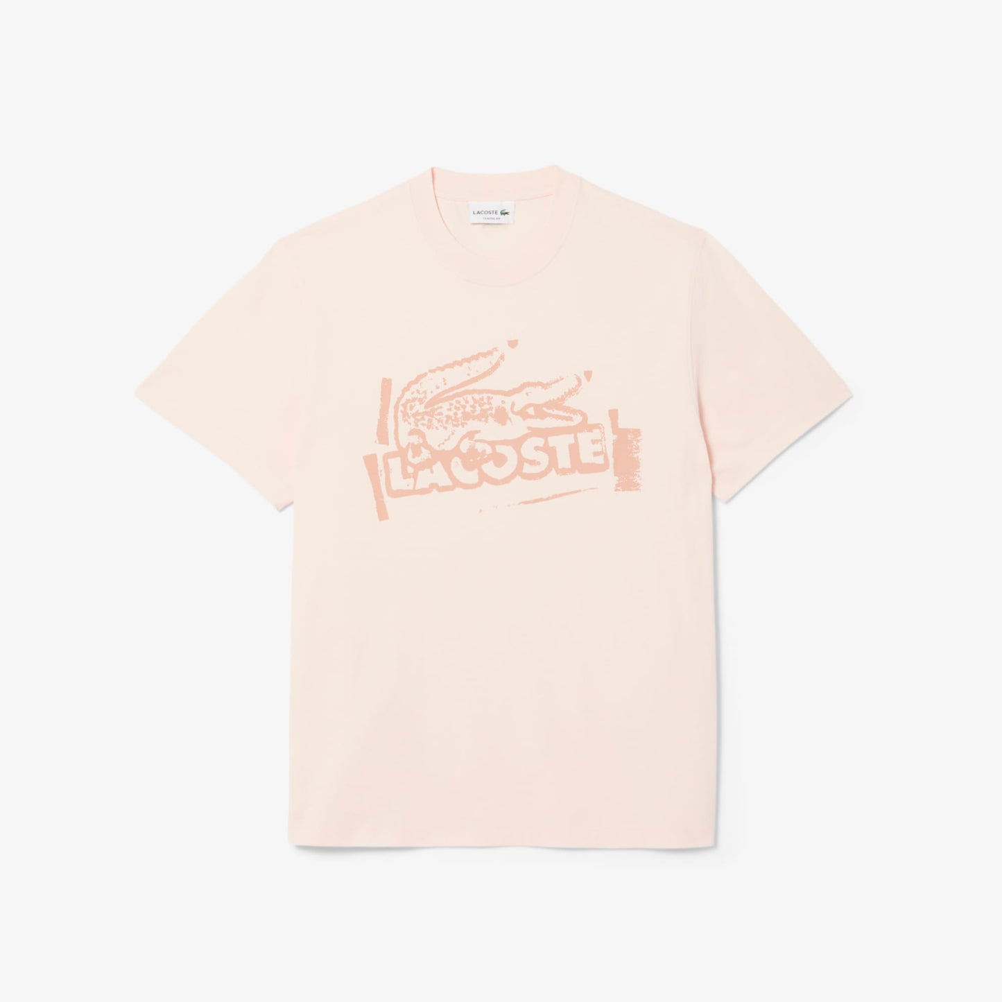 Lacoste Classic Fit Erkek Bej T-shirt