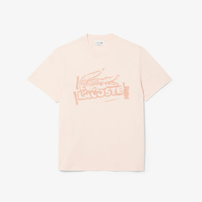 Lacoste Classic Fit Erkek Bej T-shirt