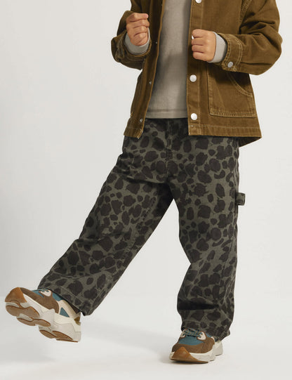 Leopar Desenli Çocuk Jean