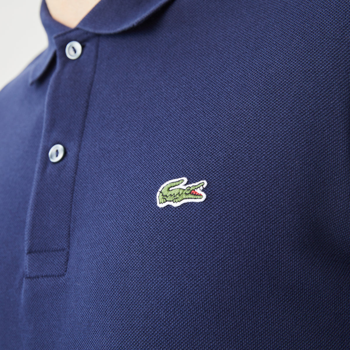 Lacoste Erkek Slim Fit Uzun Kollu Lacivert Polo