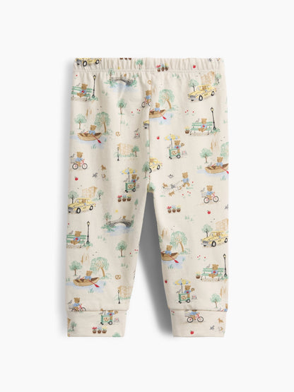 Krem First Favorites Organik Pamuk Brannan Bear Toile Pull-on Eşofman Altı