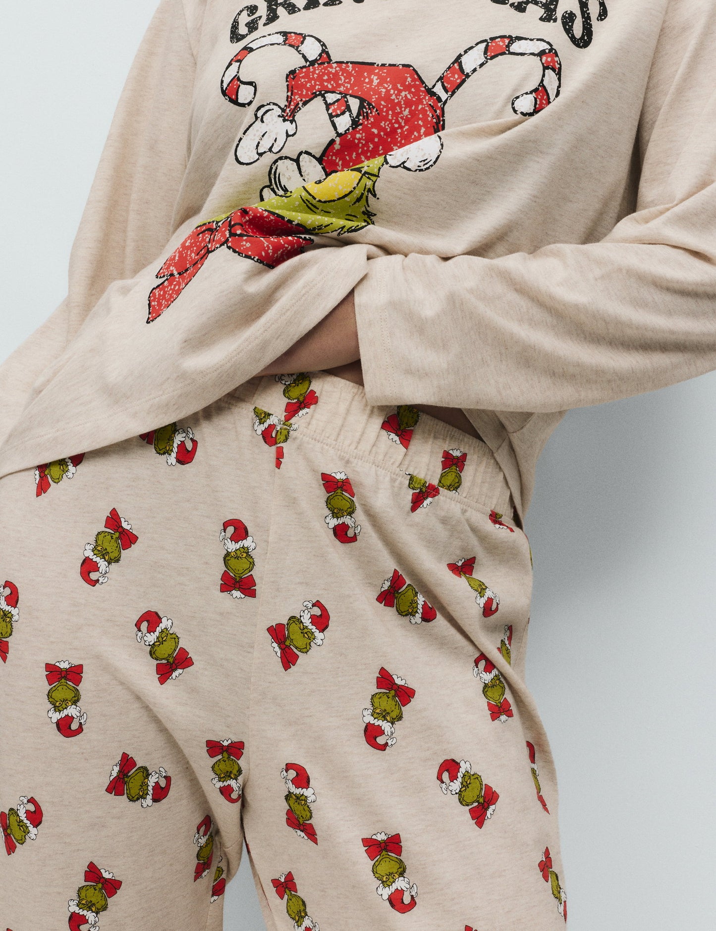 Saf Pamuklu Grinch™ Pijama Takımı