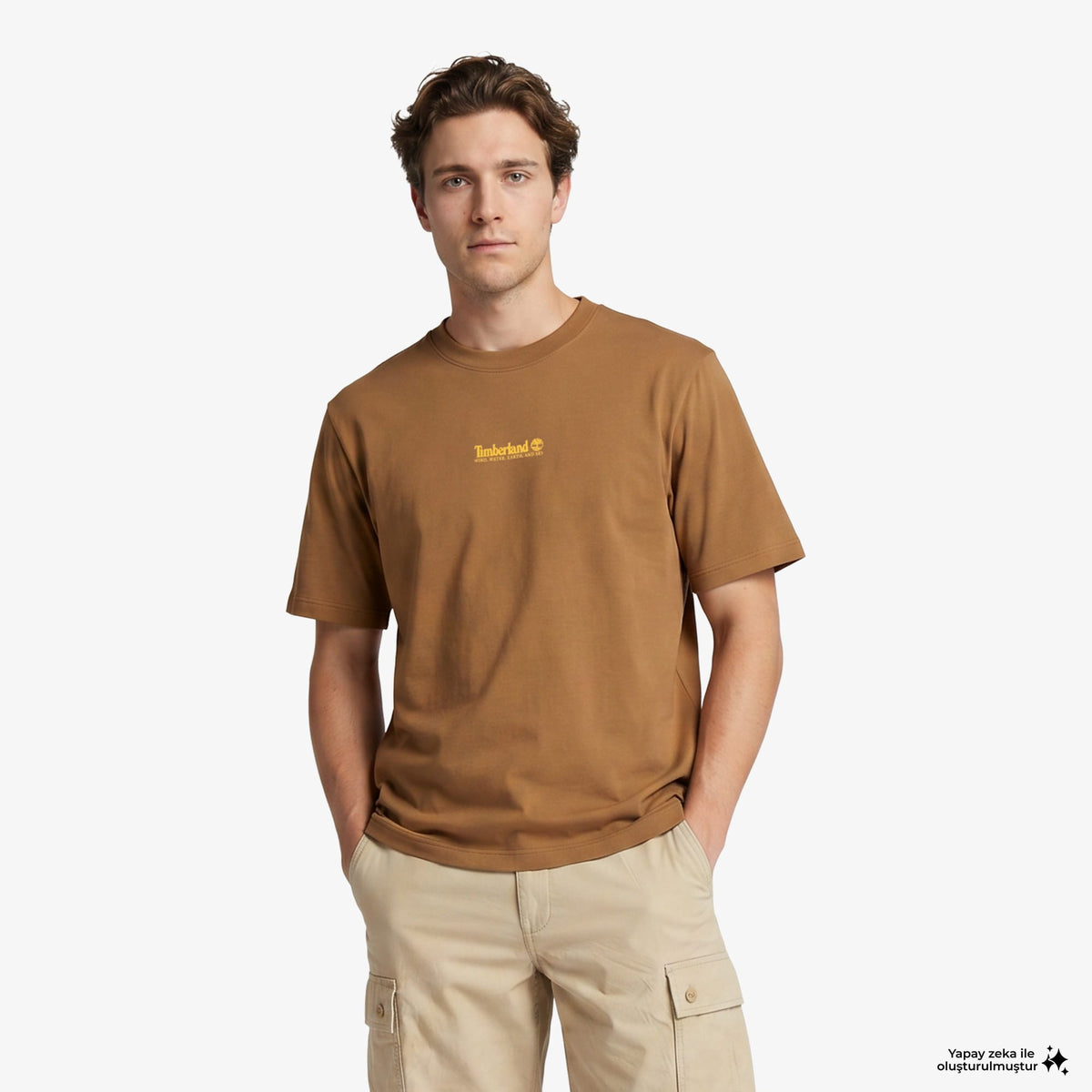Timberland Triple Tree Graphic Erkek Kahverengi T-shirt